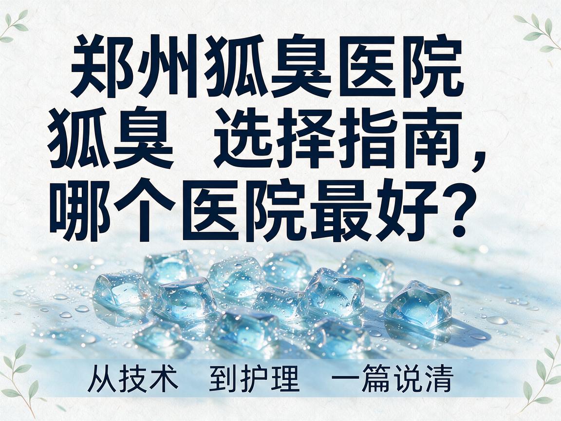 郑州狐臭哪个医院最好？郑州狐臭医院选择指南，从技术到护理，一篇说清