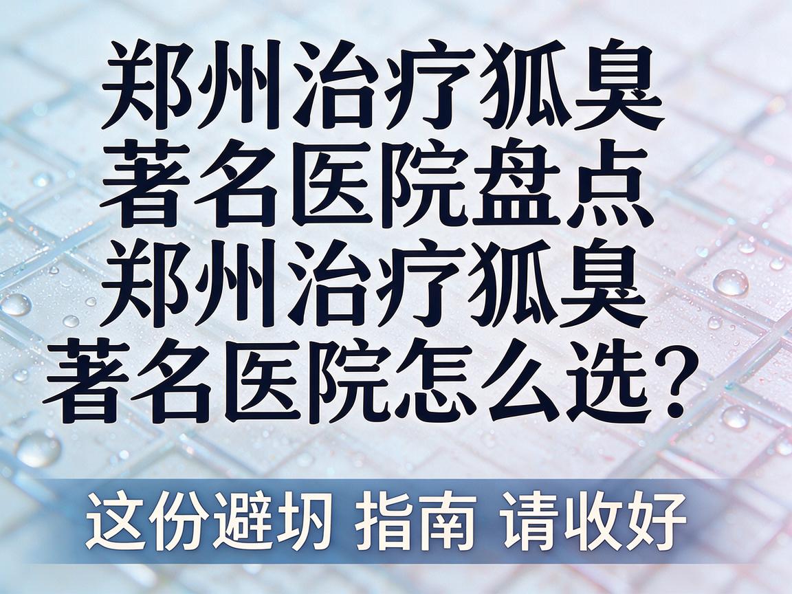 郑州治疗狐臭著名医院盘点,郑州治疗狐臭著名医院怎么选?这份避坑指南请收好 郑州治疗狐臭著名医院盘点,郑州治疗狐臭著名医院怎么选?这份避坑指南请收好