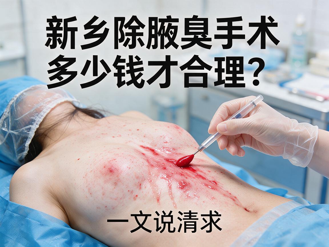 新乡除腋臭手术多少钱？新乡除腋臭手术多少钱才合理？一文说清