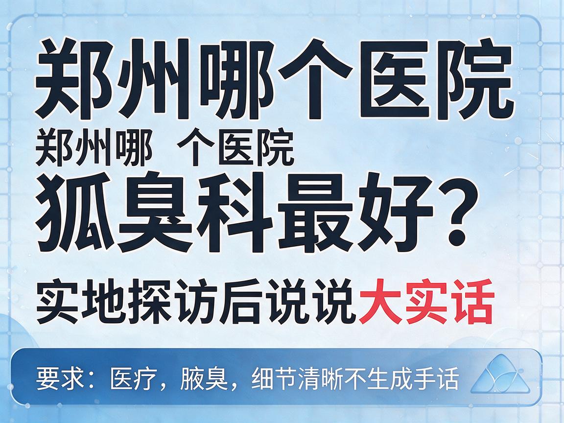 郑州哪个医院狐臭科最好？郑州哪个医院狐臭科最好？实地探访后说说大实话