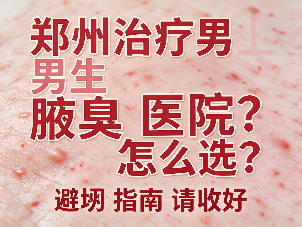 郑州治疗男生腋臭医院怎么选？郑州治疗男生腋臭医院这份避坑指南请收好